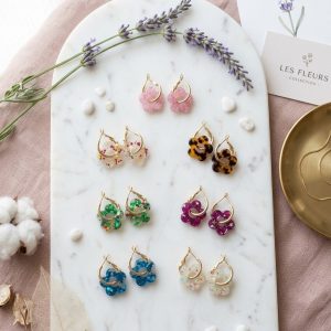 Boucle d'oreilles Fleur